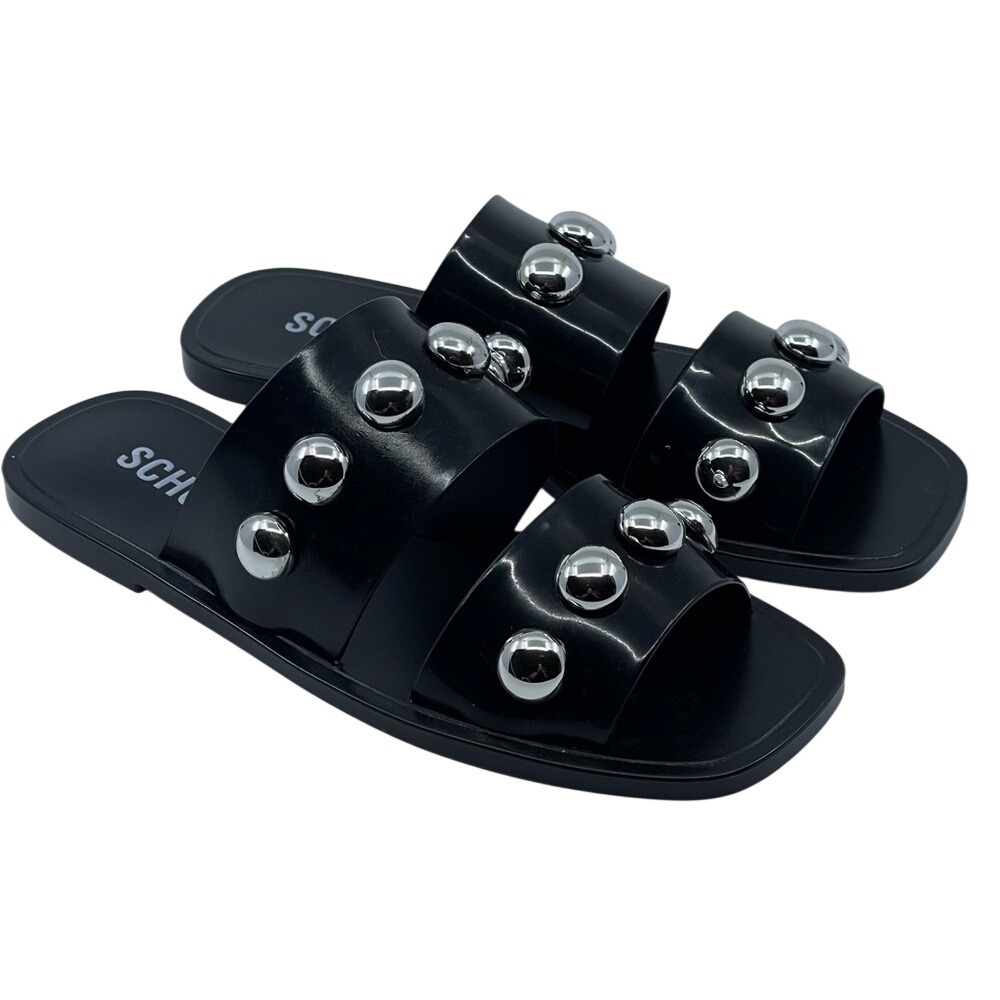 SCHUTZ STUDDED JELLY SANDALS